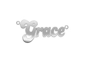Y/G Large Banana Split Style Nameplate - Add Colours Variations - Precise Jewellers