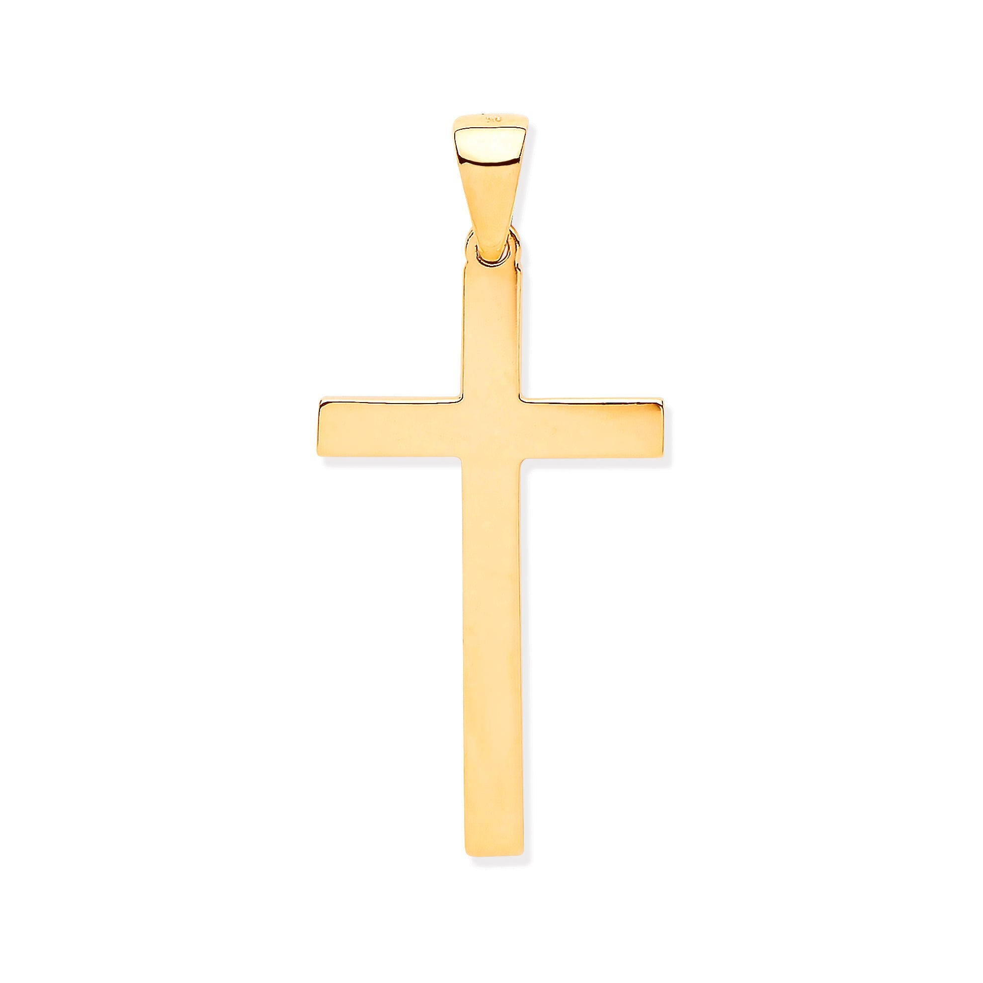 G Solid Large Plain Cross - Precise Jewellers